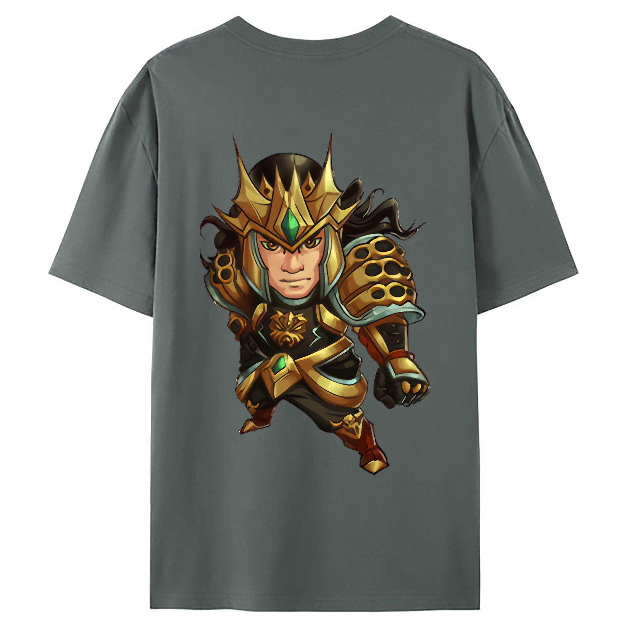 （画像用） リーグ・オブ・レジェンド League of Legends LOL 綿100％ メンズ半袖Tシャツ（バックプリント） 通気性